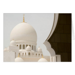 Moské 3 för Sheikh Zayed Hälsningskort