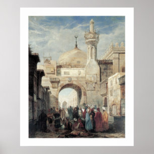 Moské av Al Azhar i Cairo Poster
