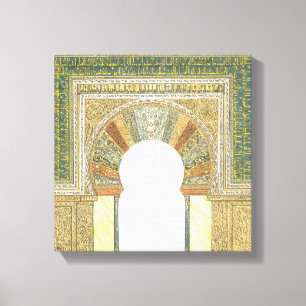 Moské av Cordoba Spanien. Mihrab Canvastryck