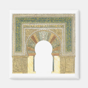 Moské av Cordoba Spanien. Mihrab Magnet