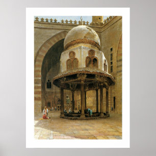 Moské av sultanen Hassan; Cairo Poster