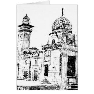 moské en hälsningskort