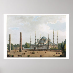 Moskén av sultanen Achmet på Constantinople, pla Poster