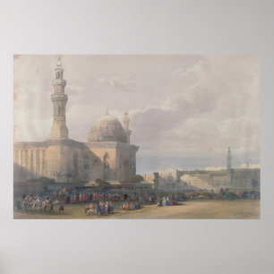 Moskén av sultanen Hasan från underbar kvadrerar Poster
