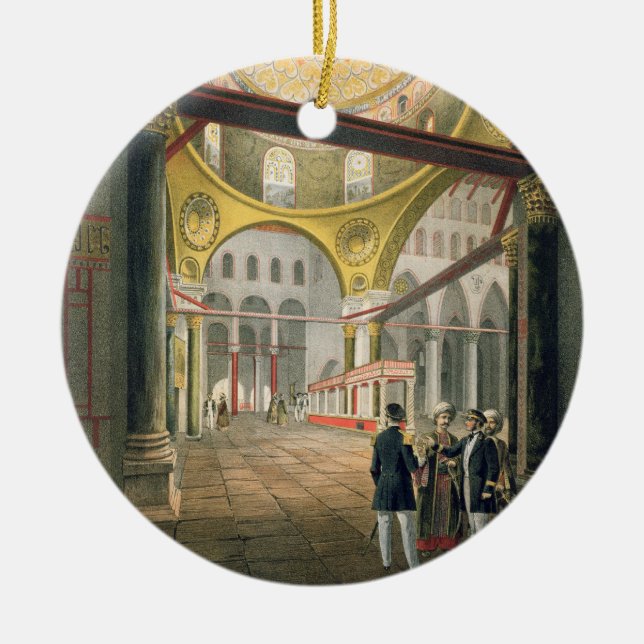 Moskén El Aksa, från "souvenir av Jerusalem", Julgransprydnad Keramik (Framsidan)