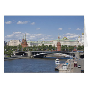 Moskva cityscape hälsningskort