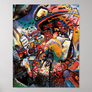 Moskva I av Vassily Kandinsky Poster