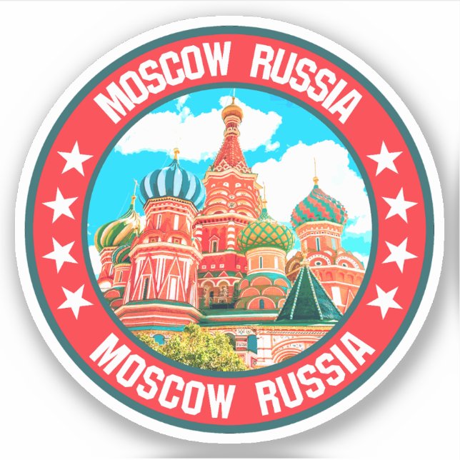 Moskva Klistermärken (Framsida)
