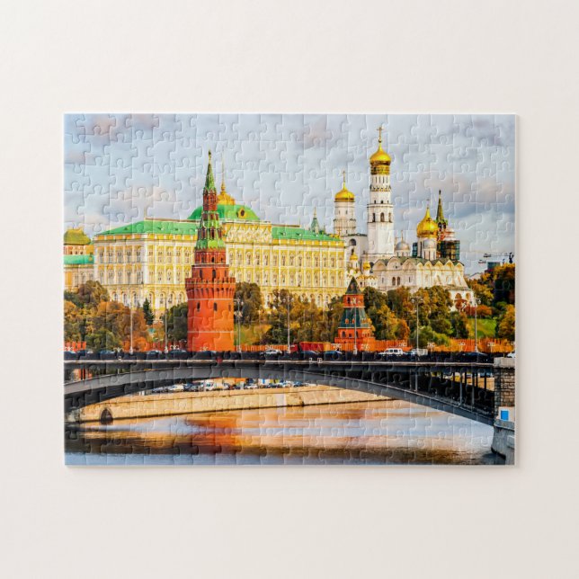 Moskva Kreml under höstsäsongen Pussel (Horisontell)