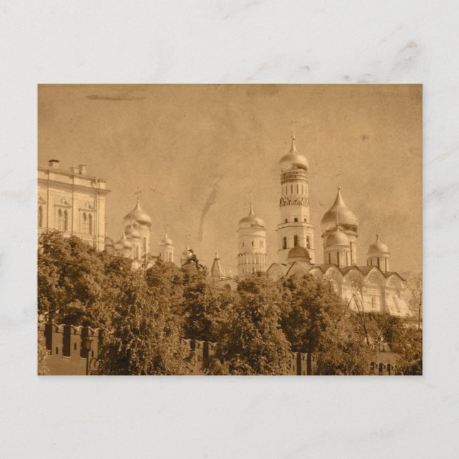 Moskva Kremlin Vintage Postcard Vykort (Framsida)