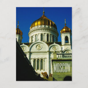 Moskva Kristi Savior Church City Architecture Vykort