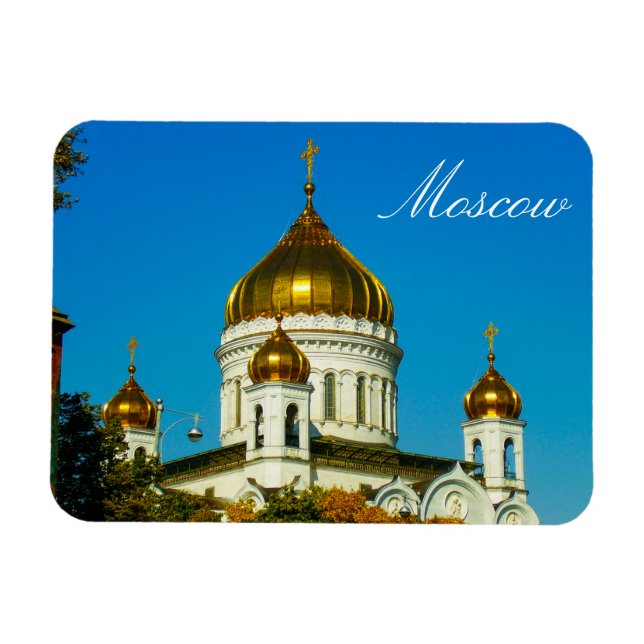 Moskva Kristus Katedralarkitekturen i Savior Magnet (Horisontell)
