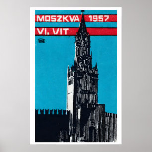 Moskva Kyrka - Tändsticksask Tryck - Estetisk Vägg