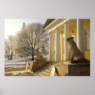 Moskva. Lejon skulptur. Poster
