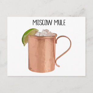 Moskva Mullkoppar Mugg Lågpoly Geometric Design Vykort