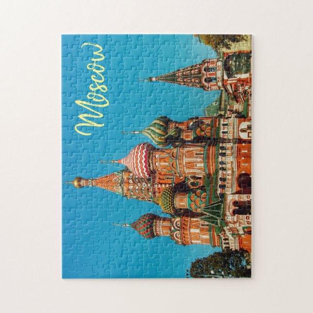 Moskva Red Square Ryssland Kremlin Puzzle Pussel (Vertikal)
