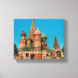 Moskva Red Square St Basil's Russia Architecture Canvastryck