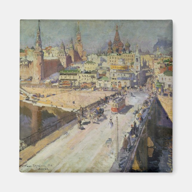 Moskva River Bridge, 1914 Magnet (Framsidan)
