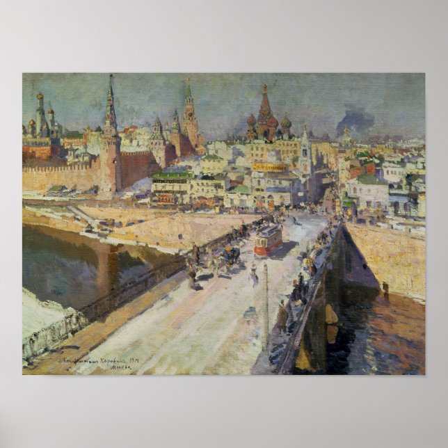 Moskva River Bridge, 1914 Poster (Framsidan)