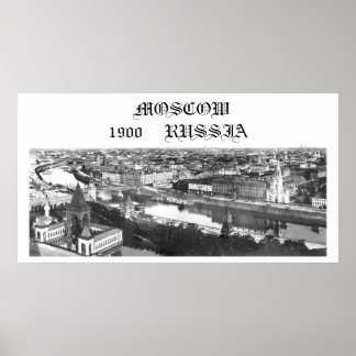Moskva, Ryssland, 1900 Poster