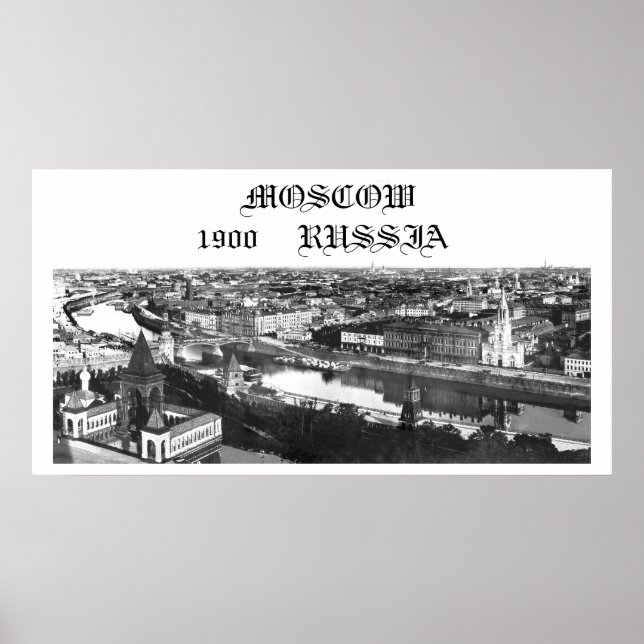 Moskva, Ryssland, 1900 Poster (Framsidan)