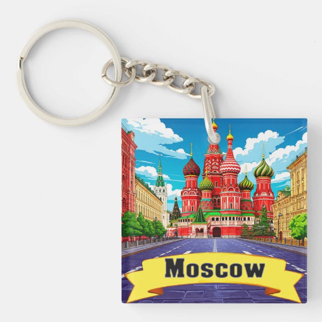 🧲 Moskva Ryssland Explorer Souvenir (Framsidan)