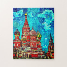 Moskva Ryssland Jigszle II Puzzle Pussel