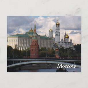 Moskva, Ryssland Kremlin-postkort Vykort