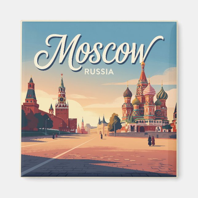 Moskva Ryssland Magnet (Framsidan)