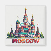 🧲 Moskva Ryssland Resa Påminnelse 🇷🇺