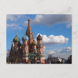 Moskva - S:t Basil's Cathedral Postcard Vykort