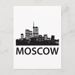 Moskva Skyline Vykort