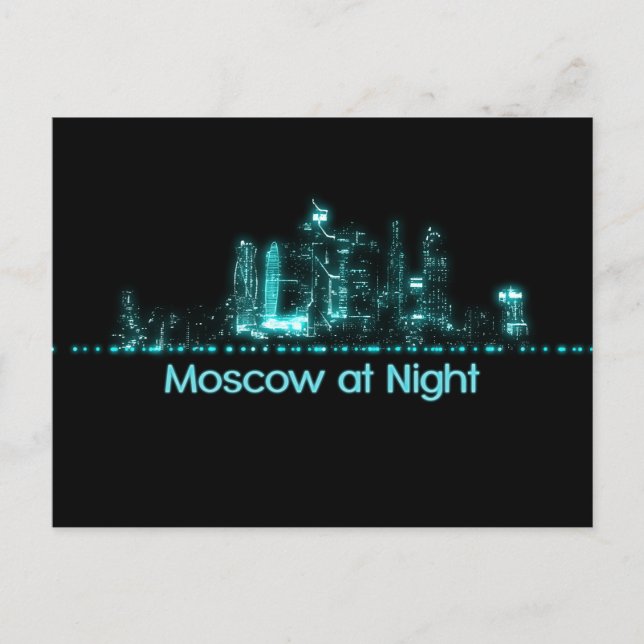 Moskva Skyline Vykort (Framsida)