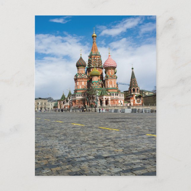 Moskva, Vasilijkatedralen Vykort (Framsida)