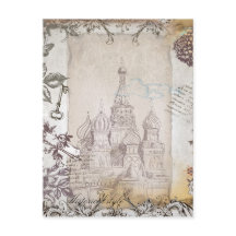 Moskva Vintage Stil-vykort