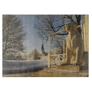 Moskva. Vinter. lejon skulptur