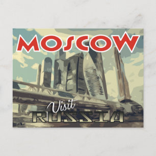 Moskva, vykort från serien Besök Ryssland