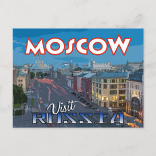 Moskva, vykort från serien Besök Ryssland