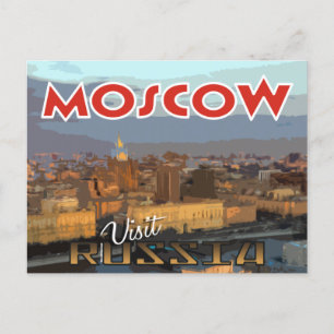 Moskva, vykort från serien Besök Ryssland