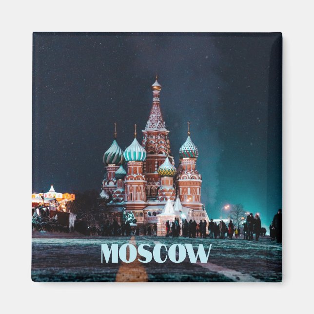 Moskvas katedral i St. Basil Magnet (Framsidan)