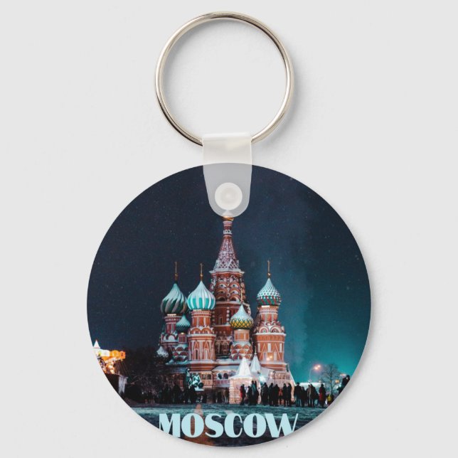 Moskvas katedral i St. Basil Nyckelring (Framsida)