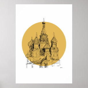 Moskvas katedral Poster