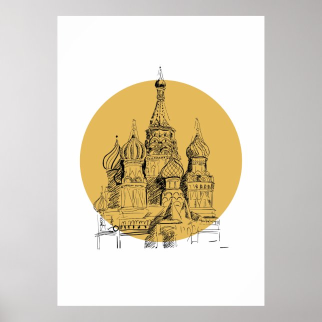 Moskvas katedral Poster (Framsidan)