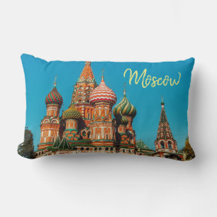Moskvas röda torget St Basil's Russia Pillow Cushi Lumbarkudde