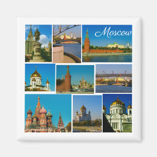 Moskvas stad Kremlin Moskva Landscape Architecture Magnet