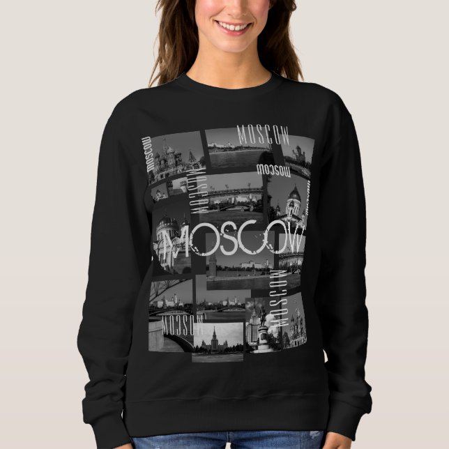 Moskvas stad St Basils katedralarkitektur T Shirt (Framsida)