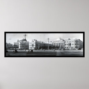 Moskvas stat Universiteten Ryssland Foto 1955 Poster
