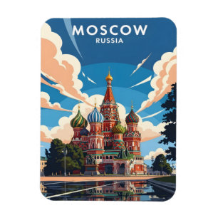 Moskvas Vasilijkatedral Magnet