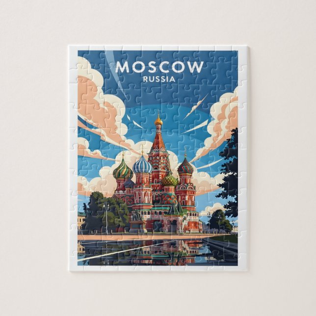 Moskvas Vasilijkatedral Pussel (Vertikal)