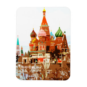 Moskvyrket Saint Basile Red Square #1 Magnet